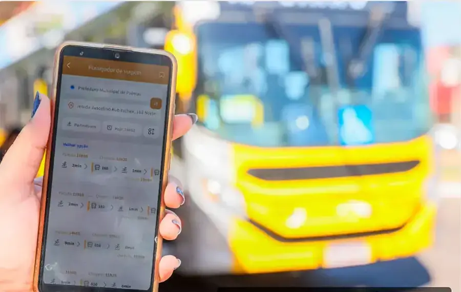 Usuários do transporte coletivo de Palmas podem consultar em aplicativo linhas, horários e locais de recarga