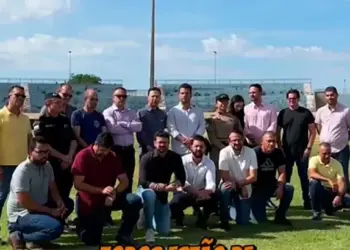 Senador Irajá Silvestre faz vista técnica ao Estádio Nilton Santos antes da apresentação do 7º Futebol Solidário