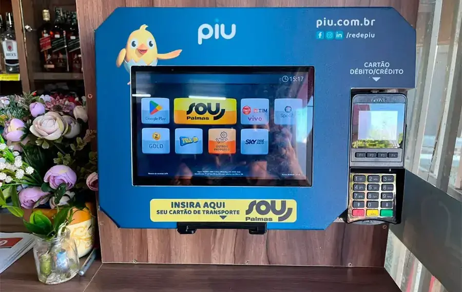 Usuários do transporte coletivo de Palmas podem fazer recarga em terminais de autoatendimento disponíveis em seis estabelecimentos na Capital