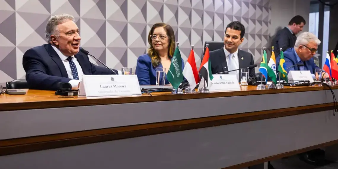 Em reunião do Grupo do Brics no Senado, Laurez defende implantação da hidrovia Araguaia-Tocantins: “Fundamental para garantir competitividade ao agronegócio”