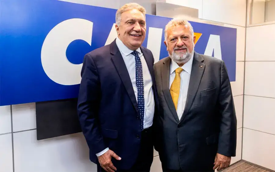 Governador em exercício Laurez Moreira busca parceria com presidente da Caixa para abertura de linhas de microcrédito aos produtores rurais tocantinenses