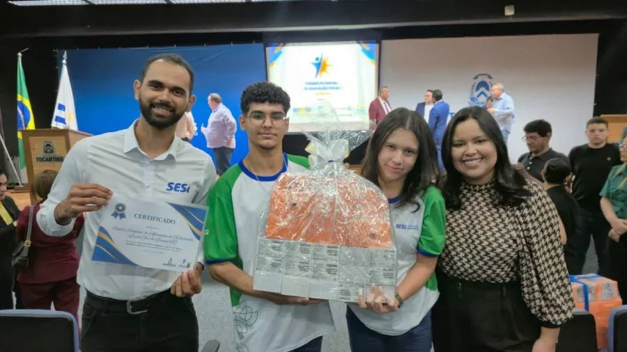 Escola SESI de Referência de Gurupi recebe Prêmio Estadual de Educação Fiscal 2025