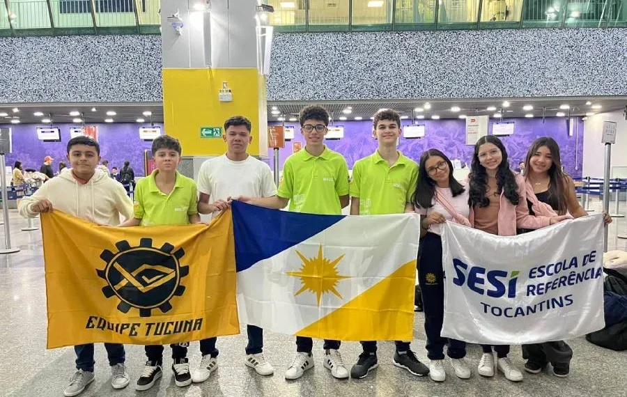 Estudantes do SESI Tocantins participam da Etapa Nacional da Olimpíada Brasileira de Robótica