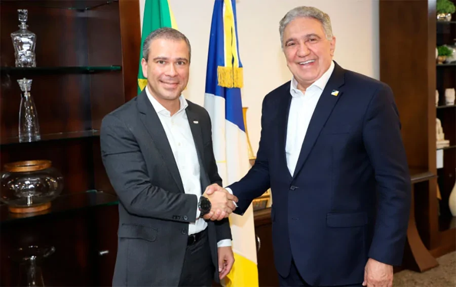 Para fortalecer parceria e ampliar diálogo para investimentos no Estado, governo recebe presidente do BRB