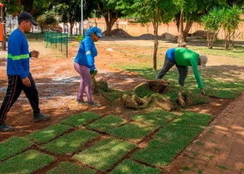 Com previsão de conclusão ainda neste mês, prefeitura inicia obras de revitalização nas Praças do Circo e das Crianças, em Taquaruçu