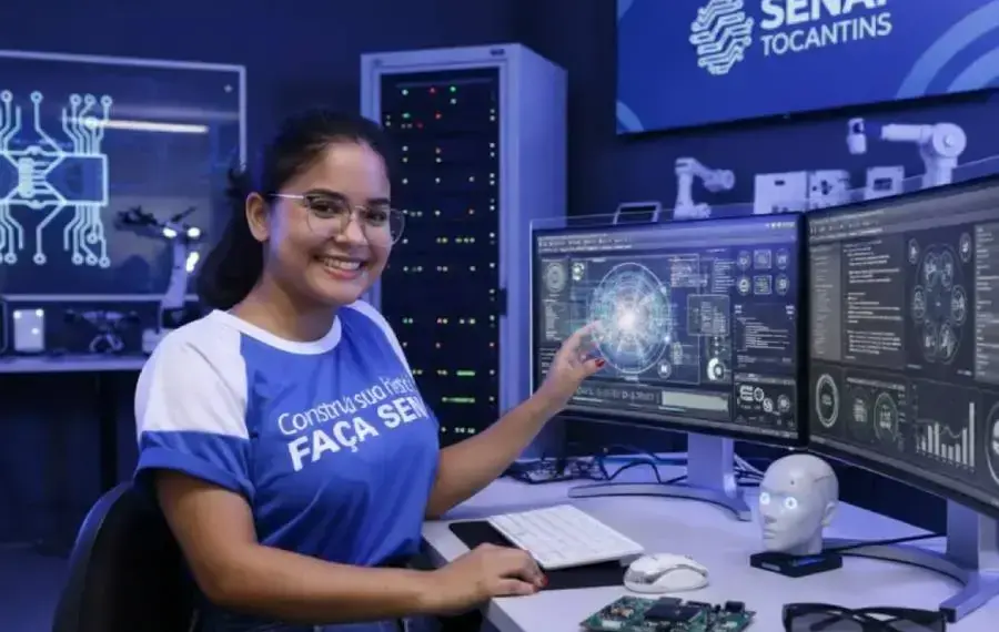 SENAI Tocantins abre matrículas para cursos em Inteligência Artificial; setor cresce 97% e promete alta deman