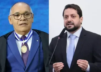 Em reunião no TCE, Vinícius Pires leva espinafrada do conselheiro Wagner Praxedes ao destoar do tom de voz em reunião de vereadores e município