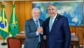 Presidente da República, Lula da Silva, com o governador em exercício do Tocantins, Laurez Moreira (Foto: Ricardo Stuckert/Presidência da República)