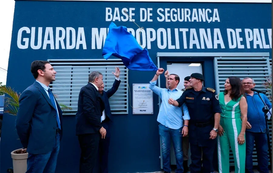 Vicentinho Júnior participa de inauguração de Base Comunitária da Guarda Metropolitana de Palmas e destaca mais de R$ 1,6 milhão em emendas à corporação