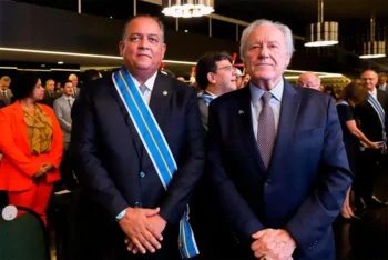 Vice-presidente do Senado, Eduardo Gomes recebe medalha Grã-Cruz da Ordem do Mérito do Ministério da Justiça