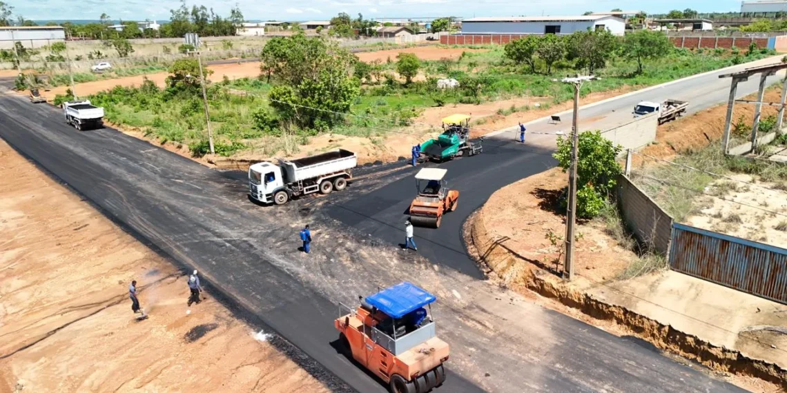 Prefeitura de Palmas finaliza pavimentação de 7 avenidas do Distrito Industrial de Taquaralto