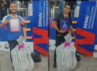 SENAI conquista 1º lugar na Competição de Robótica da FEACCI 2025 com robô Mini Sum