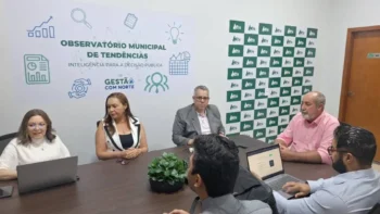 Prefeito e técnicos de Aliança do Tocantins recebem atendimento exclusivo no Observatório de Tendências Municipais da ATM