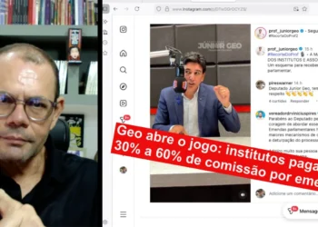 RESUMO | Geo abre o jogo: institutos pagam de 30% a 60% de comissão por emendas