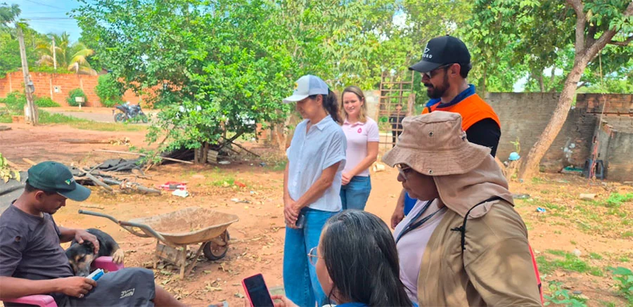Sebem oferece assistência veterinária a animais atingidos por vendaval no Jardim Taquari: “Expostos à chuva e ao estresse”