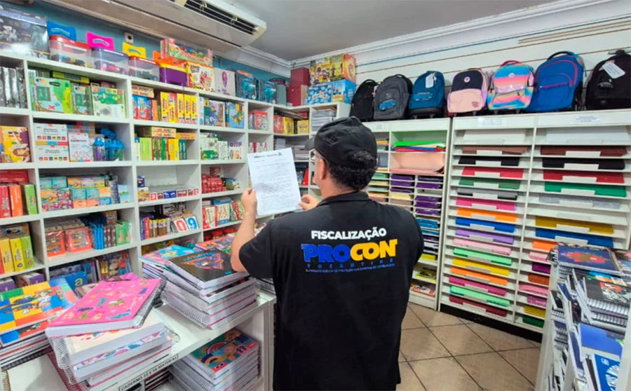 Procon encontra variação de 348% nos materiais escolares em Palmas; confira a pesquisa completa