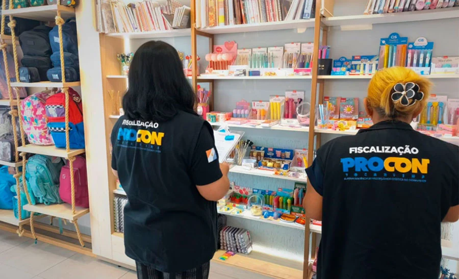 Procon encontra variação de até 277% nos preços de materiais escolares em Paraíso do TO; maior foi identificado na caneta esferográfica cristal