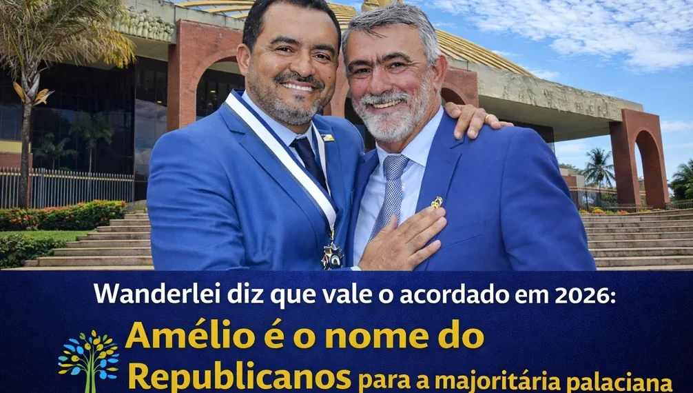 RESUMO | Wanderlei diz que vale o acordado em 2026: Amélio é o nome do Republicanos para a majoritária palaciana