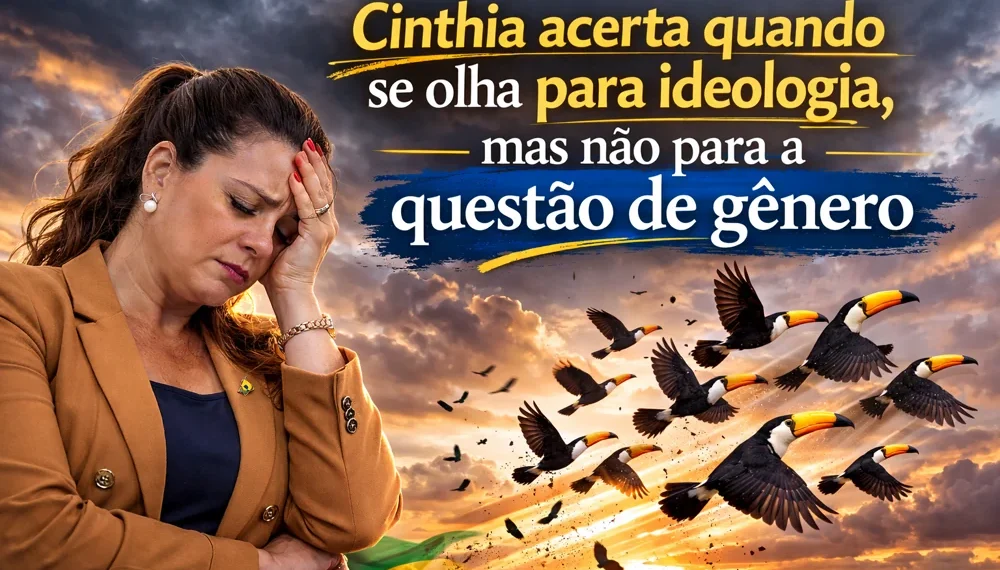 RESUMO | Cinthia acerta quando se olha para ideologia, mas não para a questão de gênero