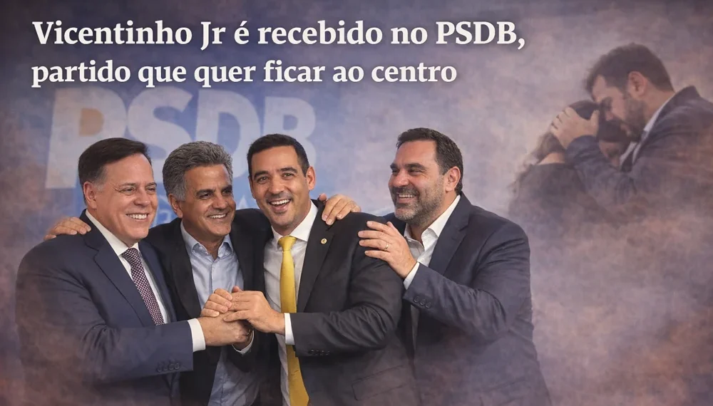 RESUMO | Vicentinho Jr é recebido no PSDB, partido que quer ficar ao centro; Mourão defende a difícil unidade da federação; Dimas joga mais fogo na chapa palaciana