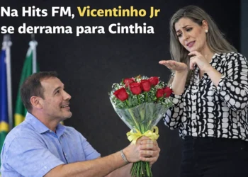 RESUMO | Na Hits FM, Vicentinho Jr se derrama para Cinthia; 1ª pesquisa registrada e a 1ª que caiu; Raul Guimarães desistiu da vaga de deputado?