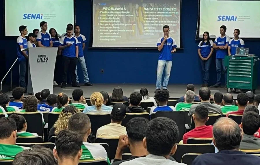 Alunos do SENAI Tocantins conquistam 6º lugar nacional com projeto de Carrinho Inteligente