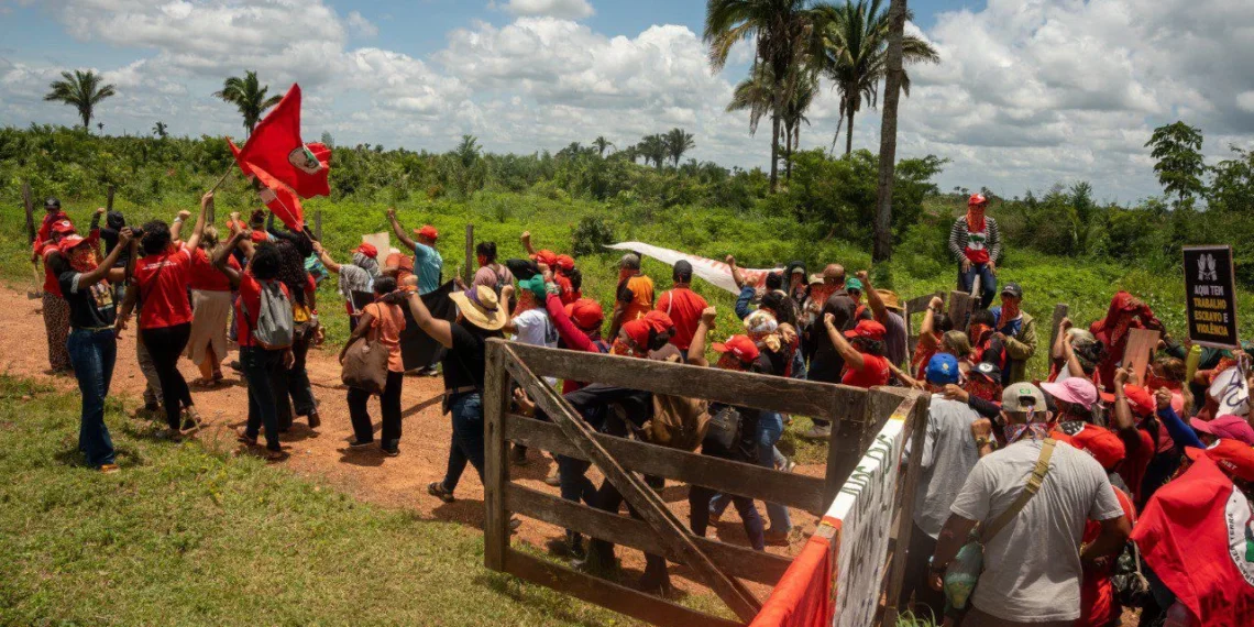 Mulheres do MST ocupam fazenda de Araguatins para denunciar grilagem e cobrar ação do Incra