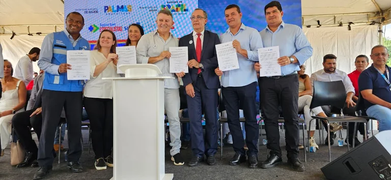 Prefeitura de Palmas e MS assinam ordens de serviço para cinco obras de saúde; novos equipamentos serão entregues em 16 meses