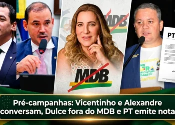 RESUMO | Vicentinho e Alexandre conversam, Dulce fora do MDB e PT emite nota; apoio de vereadores a candidatos que chegam de outro Estado, pode?