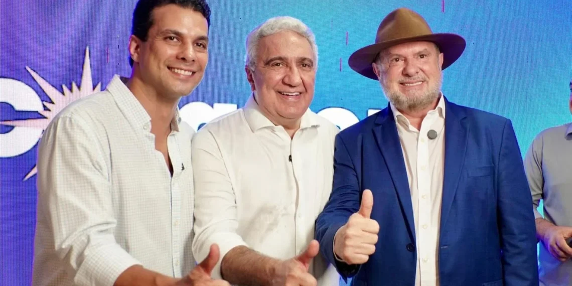 Mauro Carlesse troca pré-candidatura à Câmara pelo Senado e consolida majoritária do PSD junto com Laurez e Irajá