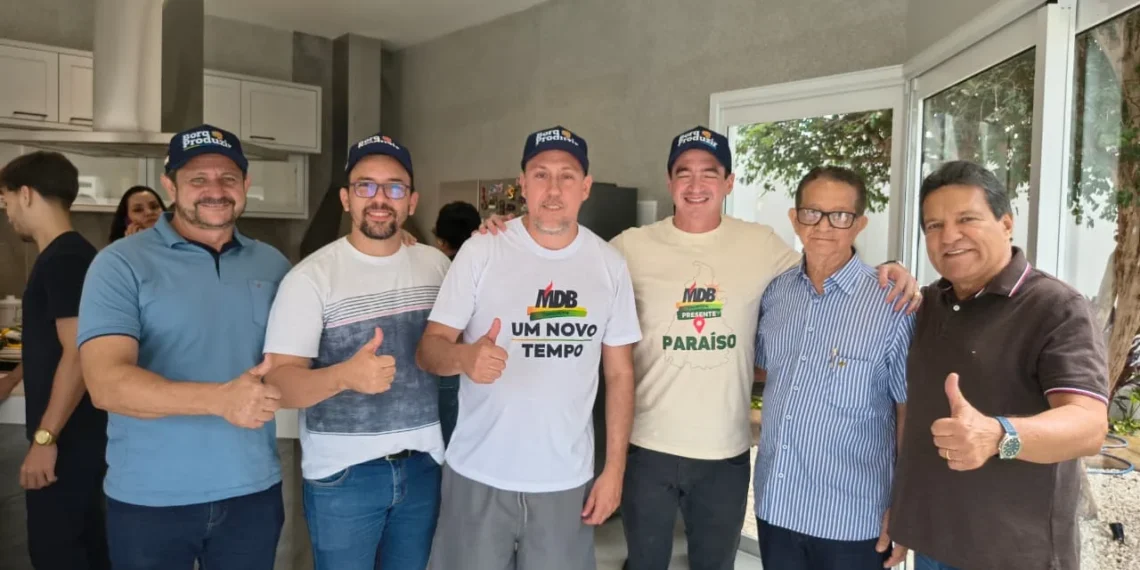 Damaso prestigia almoço de lideranças emedebistas em Paraíso do Tocantins e reforça alinhamento entre PSDB e MDB: “Construção coletiva com foco no resultado”
