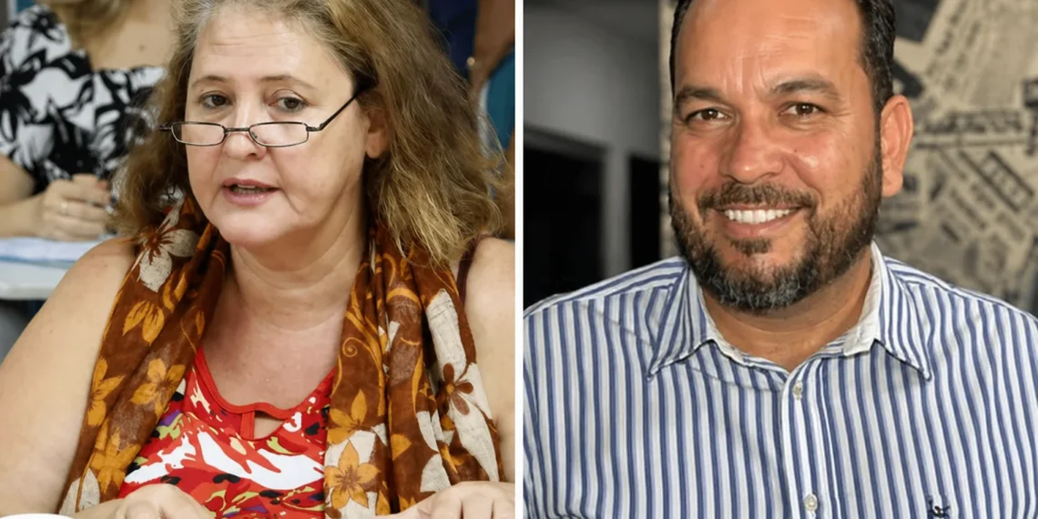 Bernadete Aparecida e Fábio Ribeiro são os pré-candidatos a senador do Psol e Rede do Tocantins
