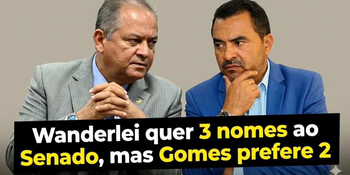 RESUMO | Wanderlei quer 3 nomes ao Senado, mas Gomes prefere 2