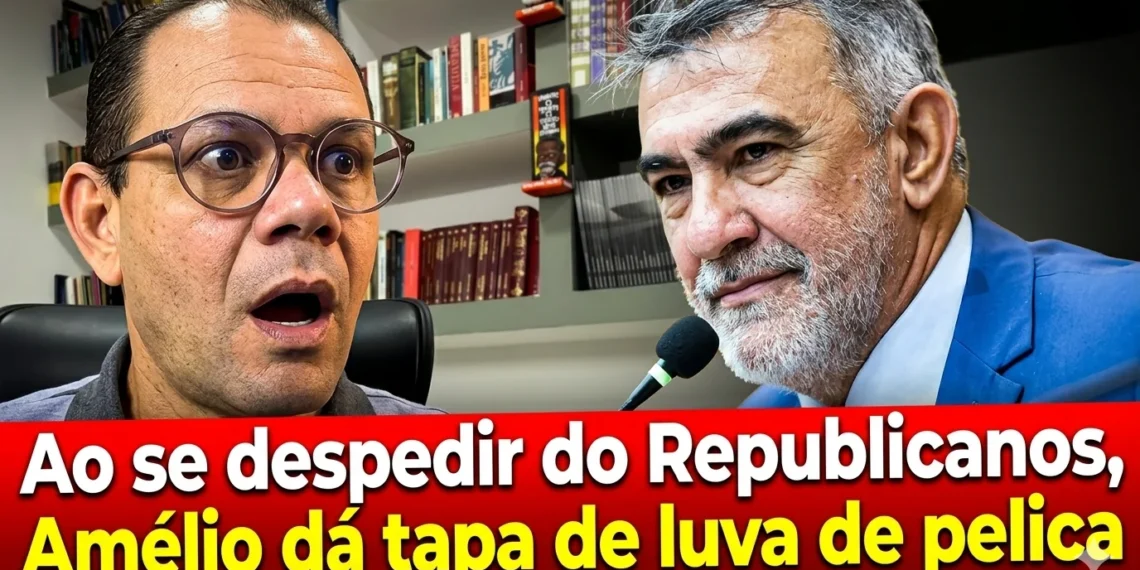 RESUMO | Ao se despedir do Republicanos, Amélio dá tapa de luva de pelica