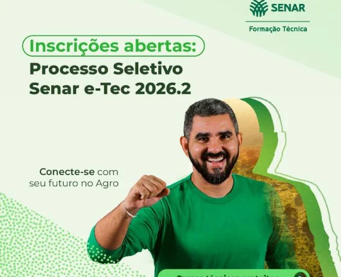 Senar Tocantins abre inscrições para cursos técnicos em três municípios