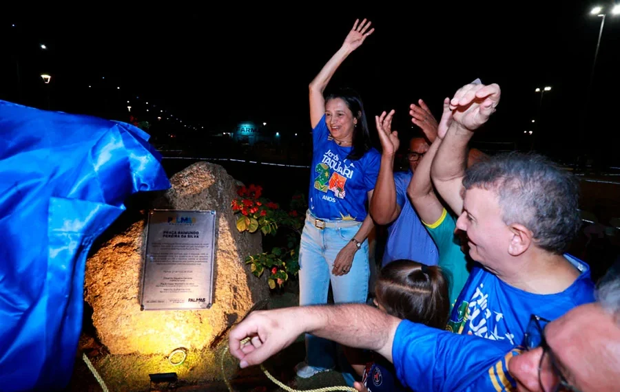 No aniversário de 24 anos do Jardim Taquari, prefeito Eduardo Siqueira entrega nova praça do bairro