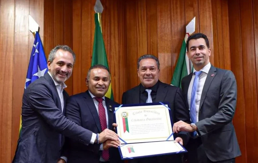 Vanderlei Luxemburgo recebe Título de Cidadão Goianiense e afirma que será uma voz nacional pelo Tocantins no Senad