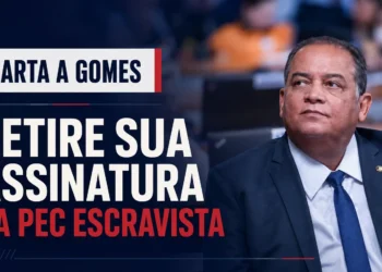 RESUMO | Carta a Gomes: retire sua assinatura da PEC Escravista