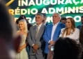 Presidente da Aleto, Amélio Cayres, ao lado do vice-governador Laurez Moreira na inauguração do prédio Deputado Raimundo Moreira