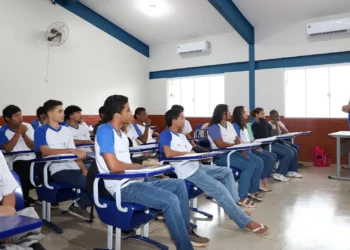 Sala de aula da rede estadual de ensino