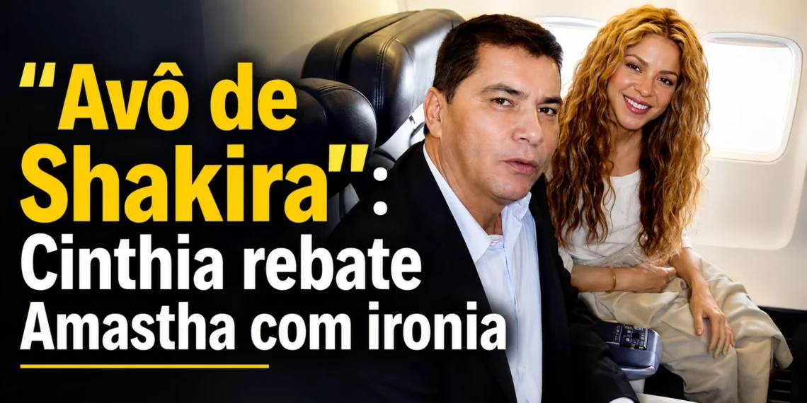 EM OFF | “Avô de Shakira”: Cinthia rebate Amastha com ironia