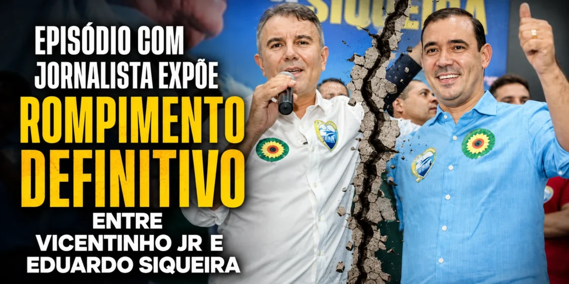 EM OFF | Episódio com jornalista expõe rompimento definitivo entre Vicentinho Jr e Eduardo Siqueira; Luxemburgo sobe o tom e questiona destino do “bilhão” destinado por parlamentares ao Tocantins