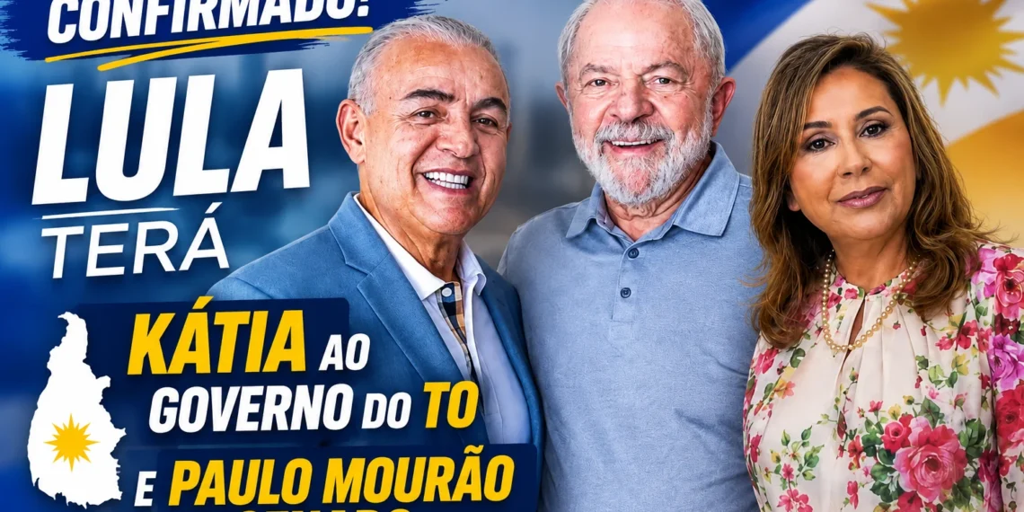 EM OFF | Confirmado: Lula terá Kátia ao governo do TO e Paulo Mourão ao Senado