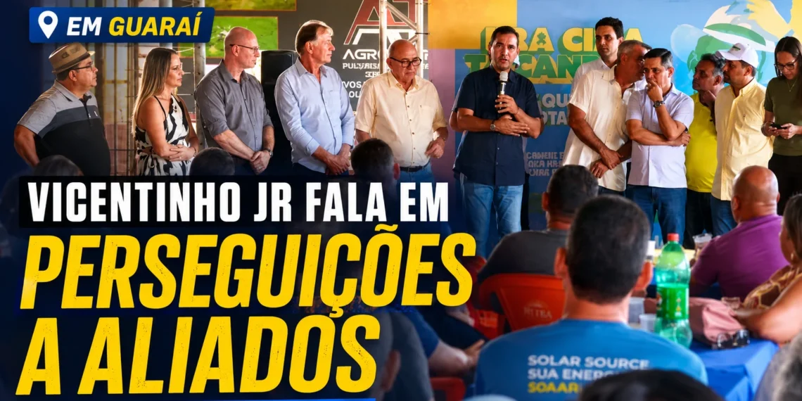 EM OFF | Em Guaraí, Vicentinho Jr fala em perseguições a aliados