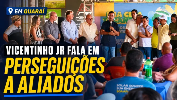 EM OFF | Em Guaraí, Vicentinho Jr fala em perseguições a aliados