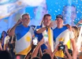 Vicentinho Júnior , Amélio Cayres e Alexandre Guimarães junto em agenda de campanha em Augustinópolis