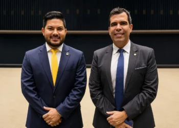 Atos Gomes com o deputado federal Ricardo Ayres (Foto: Divulgação)