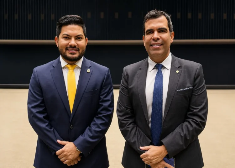 Atos Gomes com o deputado federal Ricardo Ayres (Foto: Divulgação)