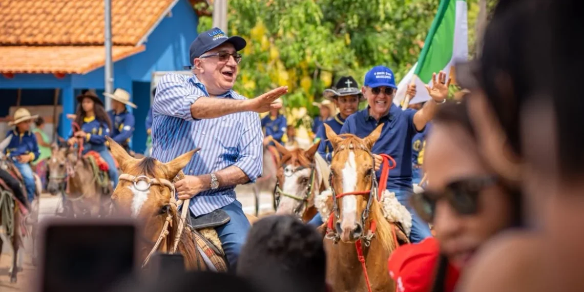 Laurez Moreira em cavalgada em Filadélfia