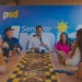 Senador Irajá Silvestre com o vice-governador Mauro Carlesse e a líder comunitária Ivanete Lima